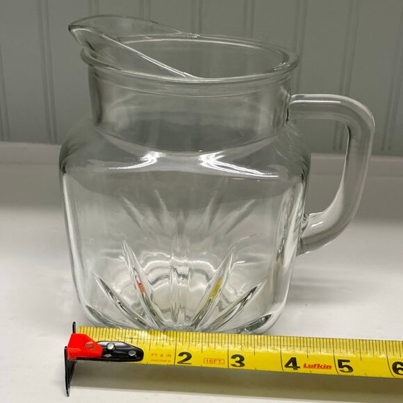 VINTAGE Pitcher Federal Glass Star Bottom Barware Beverage 1950s - Picture 7 of 9